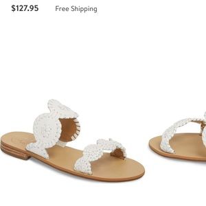 White Jack Rogers Lauren Sandals